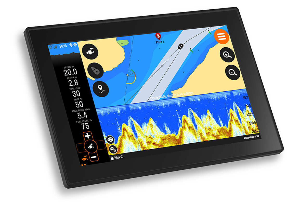 Kalastusveneen kalakaiku Buster Q Fishfinder Raymarine