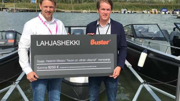 Buster alumiiniveneet - HelsinkiMissio lahjoitus
