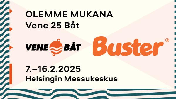Buster veneet Helsingin venemessuilla 2025