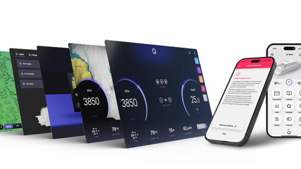 Buster Q display and Buster mobile app