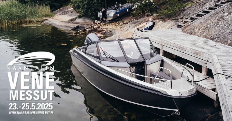 Buster XXL alumiinivene Naantalin venemessuilla