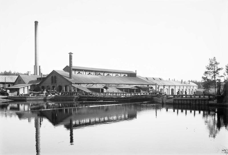 Inha Works factory in Ähtäri, historical image from 