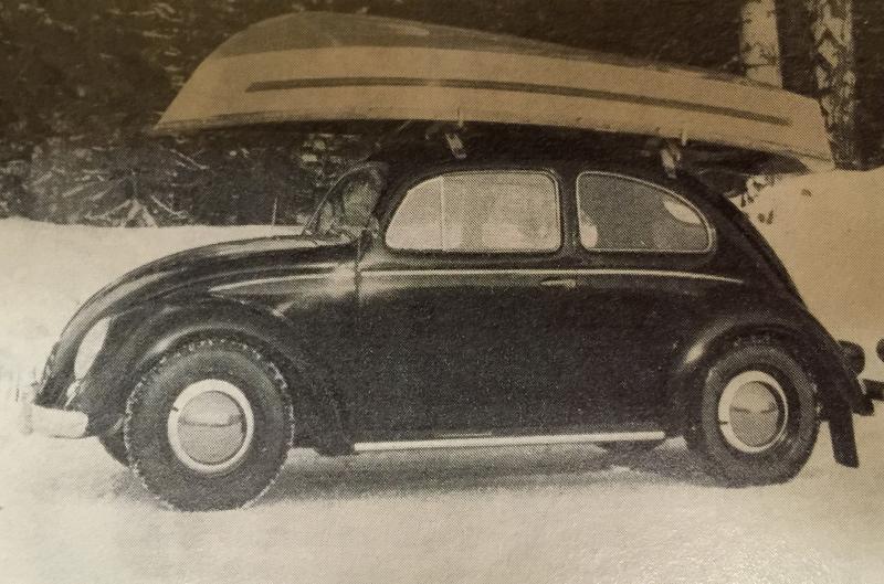 Kello 1 -alumiinivene Volkswagen Kuplan katolla