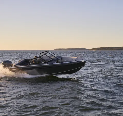 Boat Week 2026 supermagnum driving in the sunset